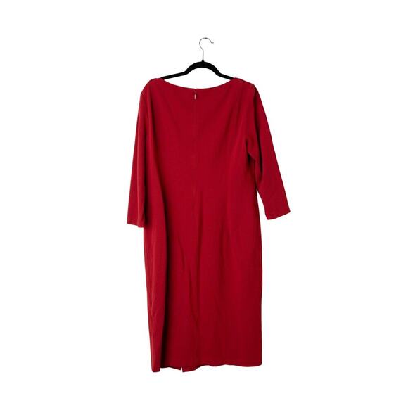 Lafayette 148 New York Aldrich Dress in Red - Size 14 - Picture 3 of 5